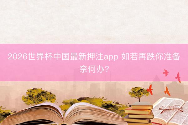 2026世界杯中国最新押注app 如若再跌你准备奈何办?
