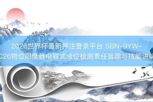 2026世界杯最新押注登录平台 SBN-9YW-C26物位限度器电容式液位检测责任旨趣与技能讲解